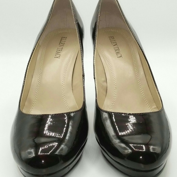 Ellen Tracy 9 Platform Pumps Patent Patton Career - Picture 6 of 8